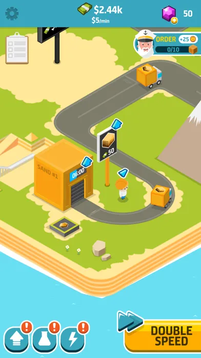 Tangkapan layar Idle Industry World