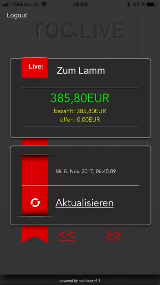 Zrzuty ekranu roc.Live