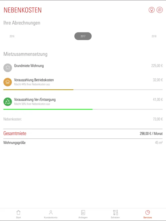 GBG Mannheim - Mieter-App iPad  Screenshots