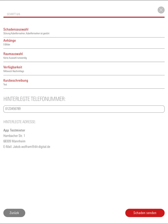 GBG Mannheim - Mieter-App iPad  Screenshots