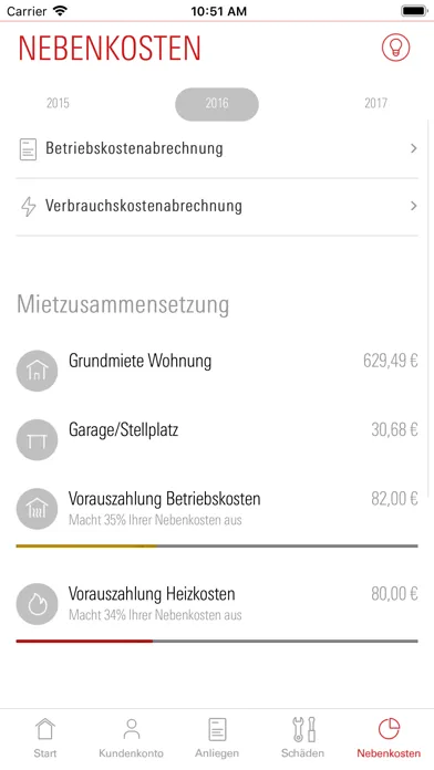 GBG Mannheim - Mieter-App Screenshots