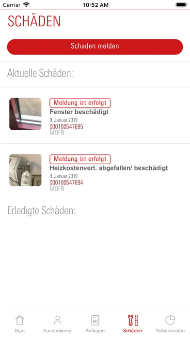 GBG Mannheim - Mieter-App Screenshots