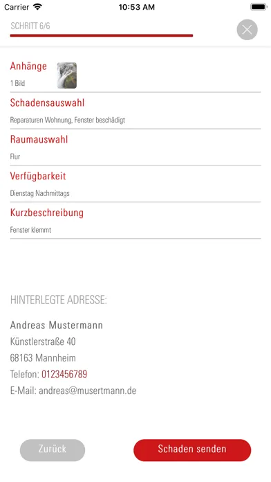 GBG Mannheim - Mieter-App Screenshots
