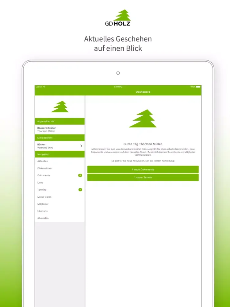 Скриншоты GDHolz-App iPad 