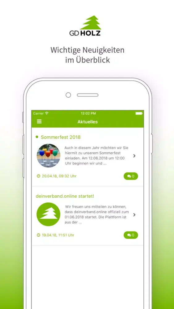 Скриншоты GDHolz-App