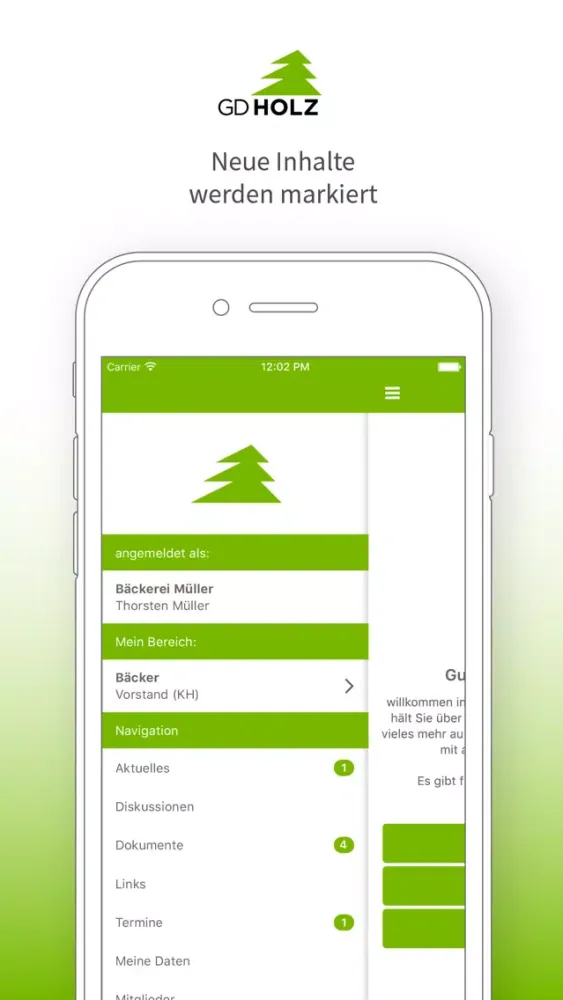 Скриншоты GDHolz-App