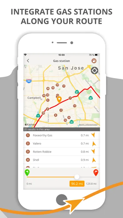 motocompano route & road trip Screenshots