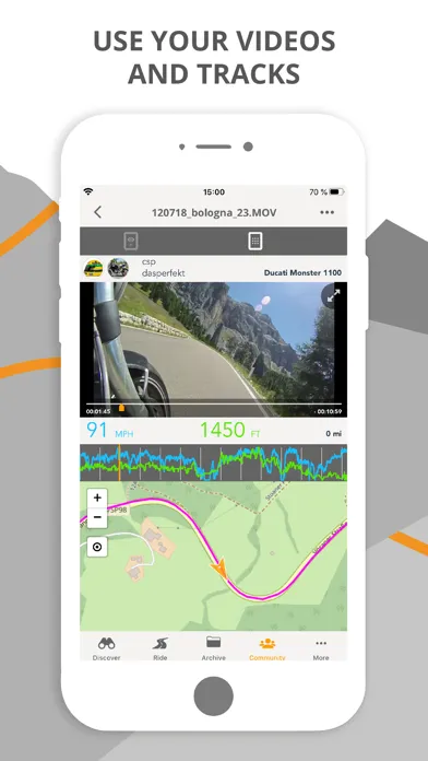 motocompano route & road trip Screenshots
