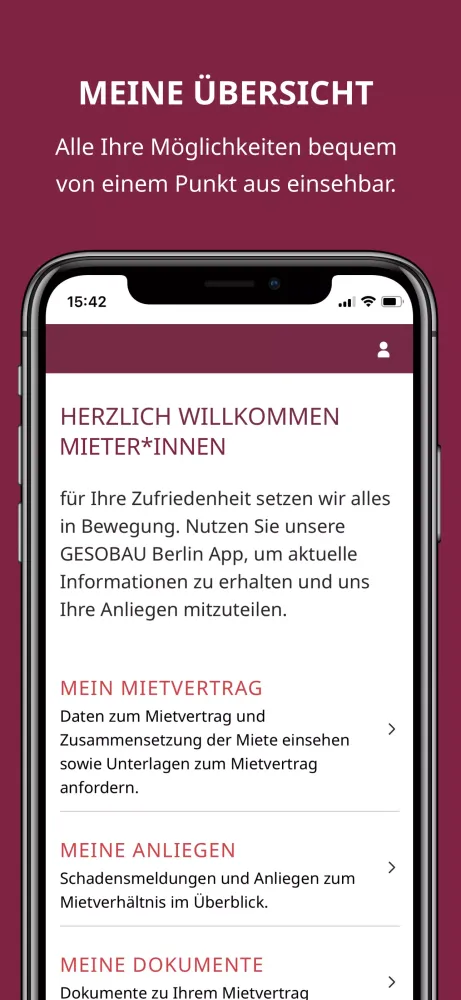 Скриншоты GESOBAU Berlin App