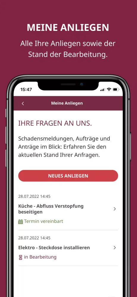 Скриншоты GESOBAU Berlin App