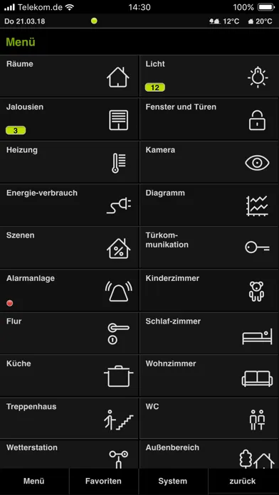 Gira HomeServer/FacilityServer Ekran Görüntüleri