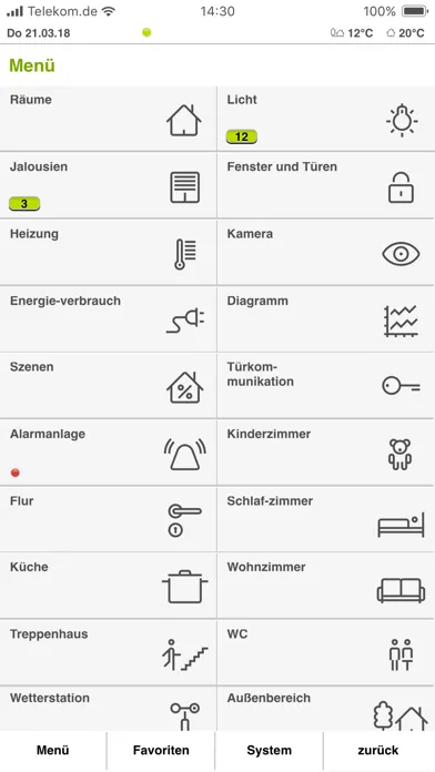 Gira HomeServer/FacilityServer Ekran Görüntüleri