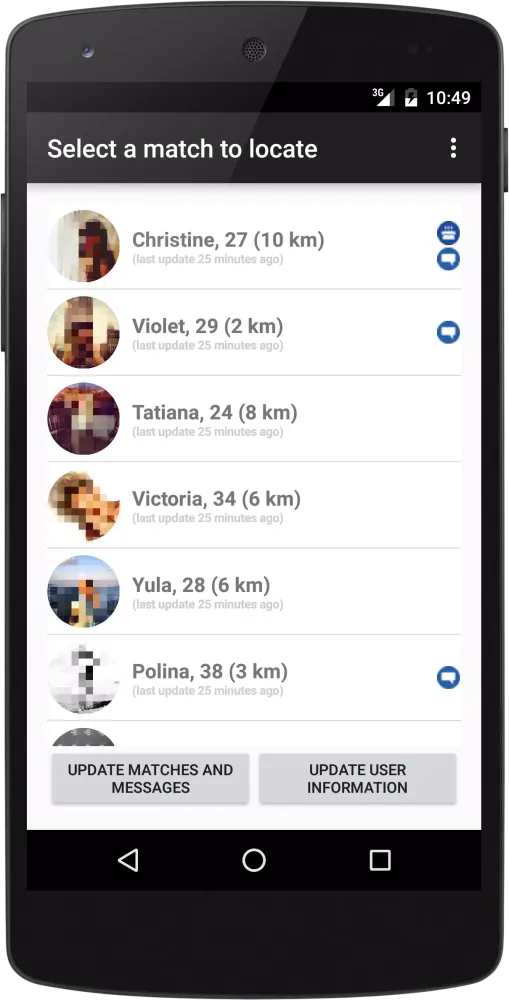 Tinder Finder應用截圖