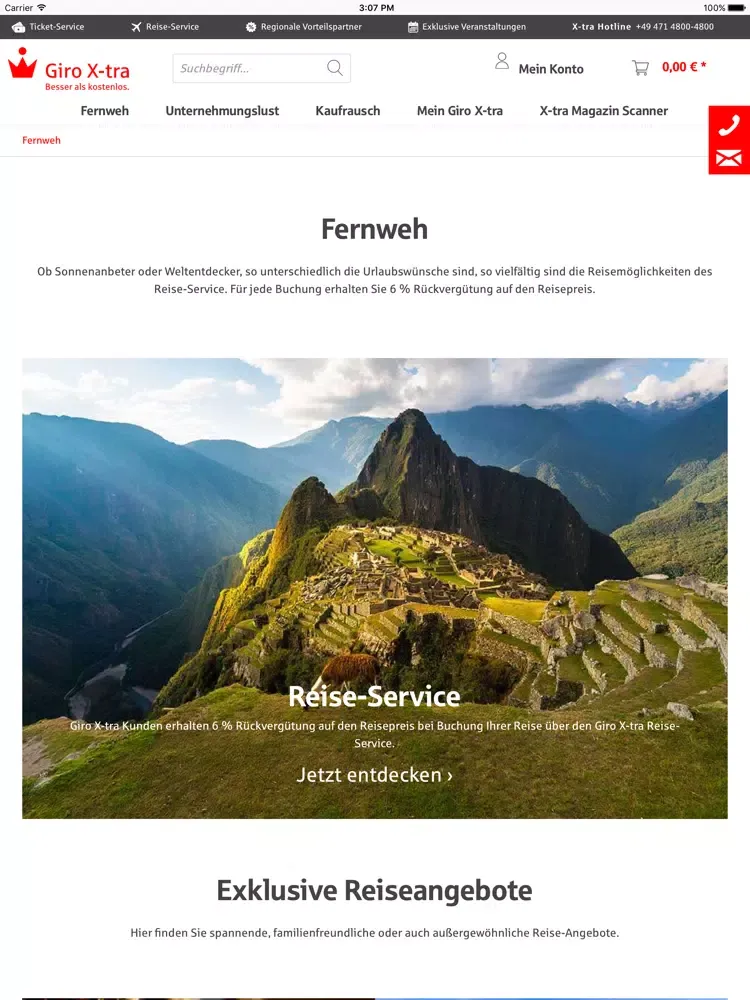 Giro X-tra App iPad  Ekran Görüntüleri