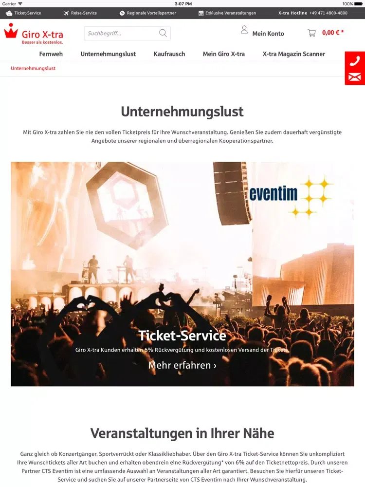 Giro X-tra App iPad  Ekran Görüntüleri