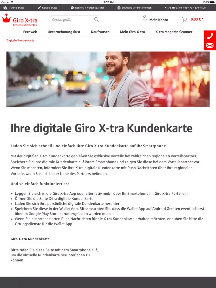 Giro X-tra App iPad  Ekran Görüntüleri