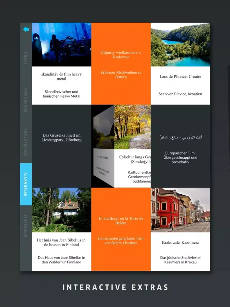 Capturas de tela do EUROPE-LIST – Searching for a european culture iPad 