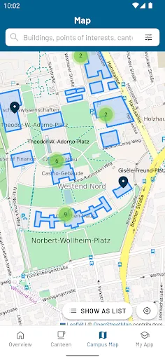 Goethe-Uni Screenshots