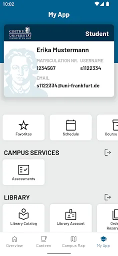 Goethe-Uni Screenshots