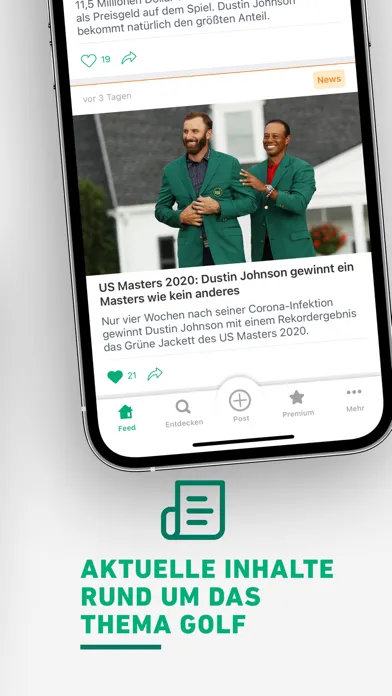 Capturas de tela do Golf Post - Community & News