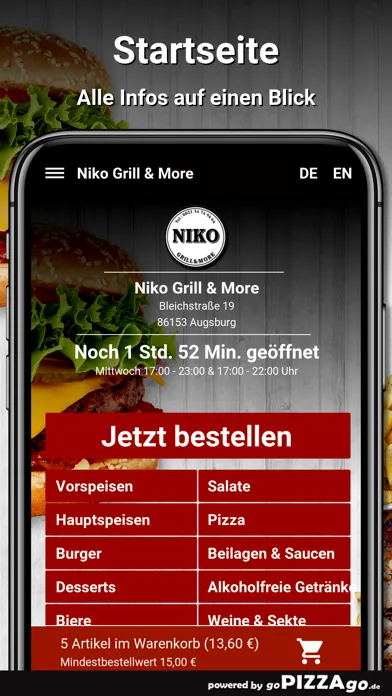 Ảnh chụp màn hình của Niko Grill & More Augsburg