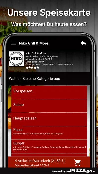Ảnh chụp màn hình của Niko Grill & More Augsburg