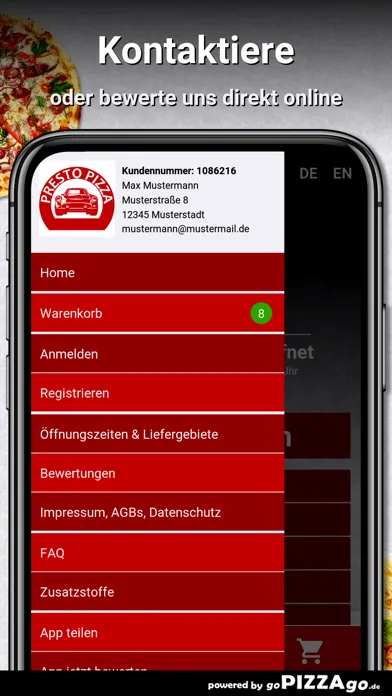 Presto Pizza Service Augsburg應用截圖
