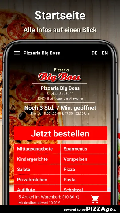 Captures d'écran de Pizzeria Big Boss Bad Neuenahr