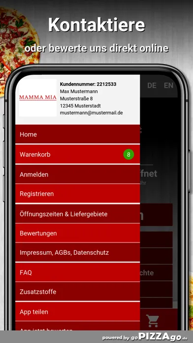 Pizzeria Mamma Mia Bensheim Screenshots