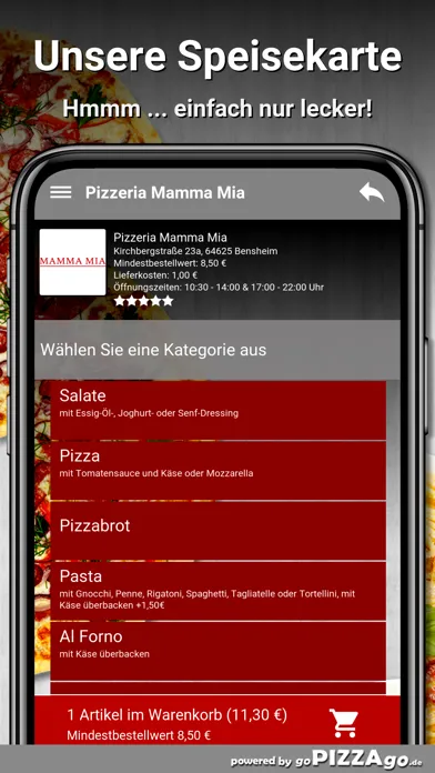 Pizzeria Mamma Mia Bensheim Screenshots