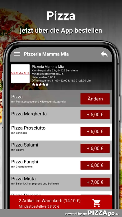 Pizzeria Mamma Mia Bensheim Screenshots