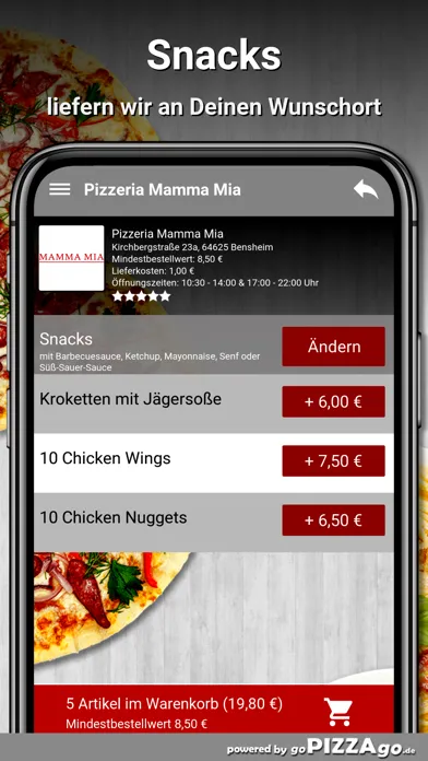 Pizzeria Mamma Mia Bensheim Screenshots