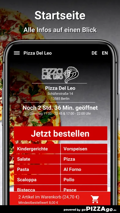 Pizza Del Leo Berlin سکرین شاٹس