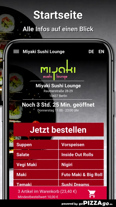 Miyaki Sushi Lounge Berlin Screenshots