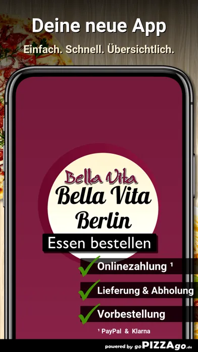 Capturas de tela do Pizzeria Bella Vita Berlin