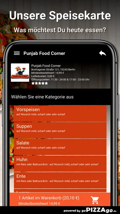 ภาพหน้าจอของ Punjab Food Corner Berlin