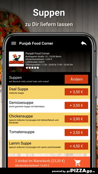 ภาพหน้าจอของ Punjab Food Corner Berlin