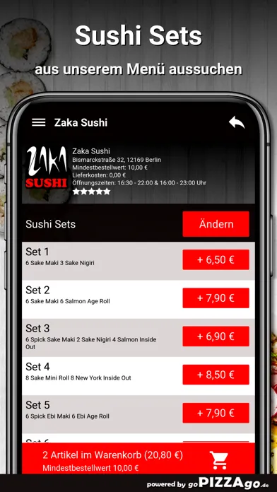 Скриншоты Zaka Sushi Berlin