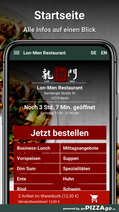Zrzuty ekranu Lon-Men Restaurant Berlin