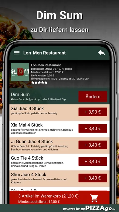 Zrzuty ekranu Lon-Men Restaurant Berlin