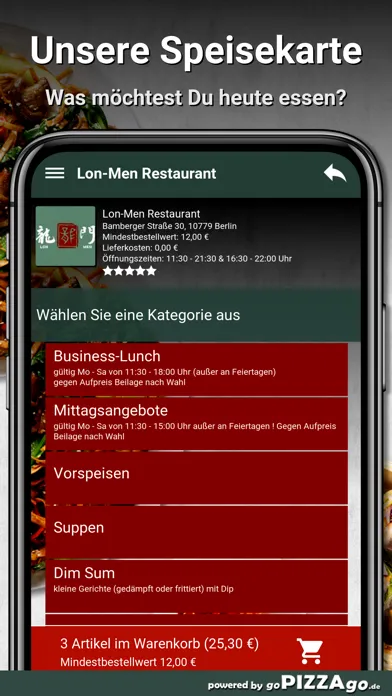 Zrzuty ekranu Lon-Men Restaurant Berlin