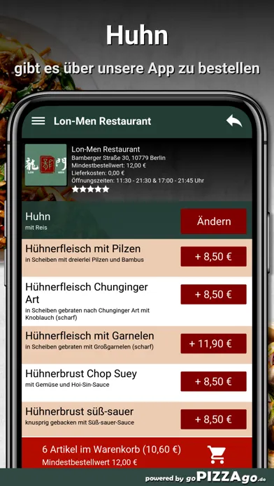 Zrzuty ekranu Lon-Men Restaurant Berlin