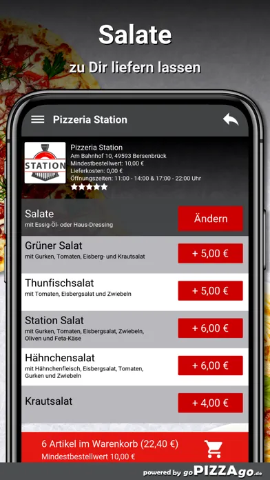 Ảnh chụp màn hình của Pizzeria Station Bersenbrück