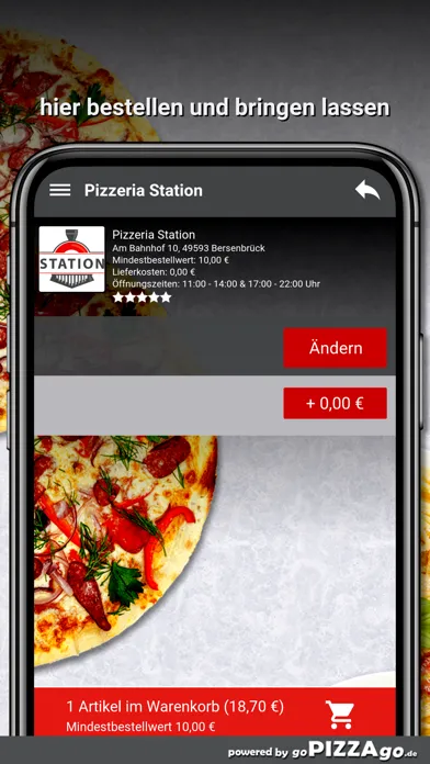 Ảnh chụp màn hình của Pizzeria Station Bersenbrück