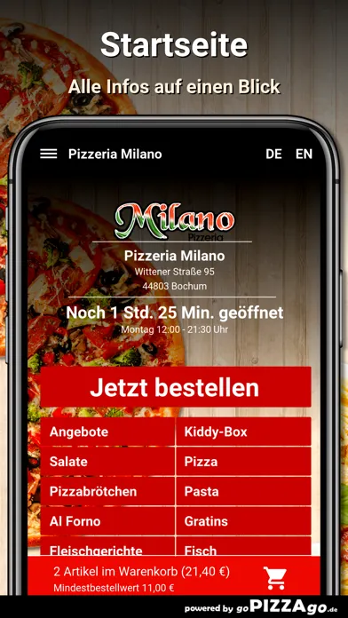 Pizzeria Milano Bochum سکرین شاٹس