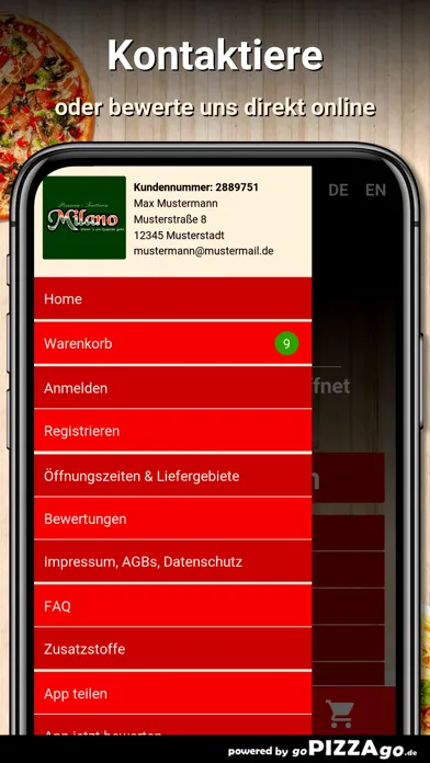 Pizzeria Milano Bochum سکرین شاٹس