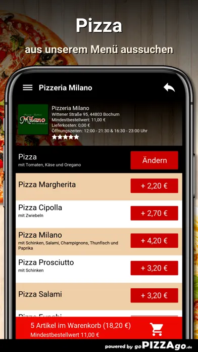 Pizzeria Milano Bochum سکرین شاٹس