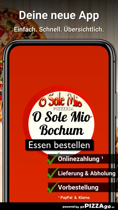 Captures d'écran de Pizzeria O Sole Mio Bochum