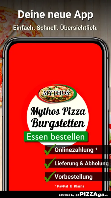 Mythos Pizza Burgstetten سکرین شاٹس