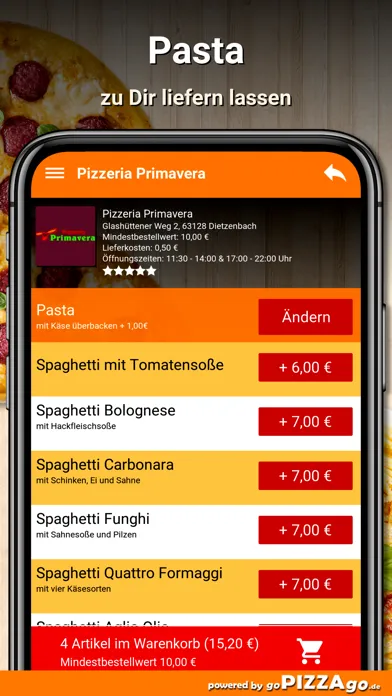 Pizzeria Primavera Dietzenbach স্ক্রিনশট